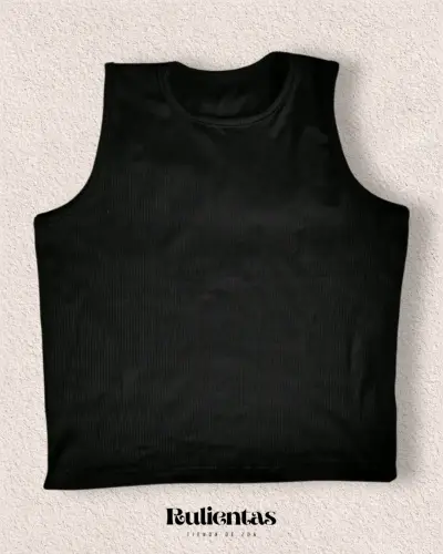 Conjunto de top y jeans negros para mujer - miniatura 2