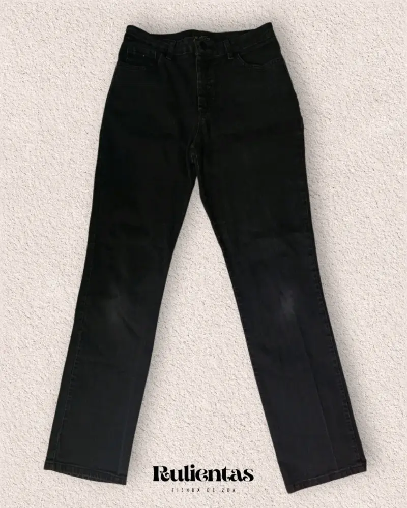 Conjunto de top y jeans negros para mujer - 4