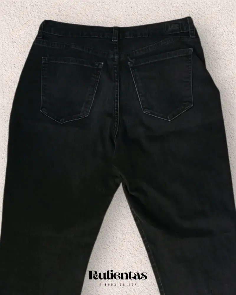 Conjunto de top y jeans negros para mujer - 6