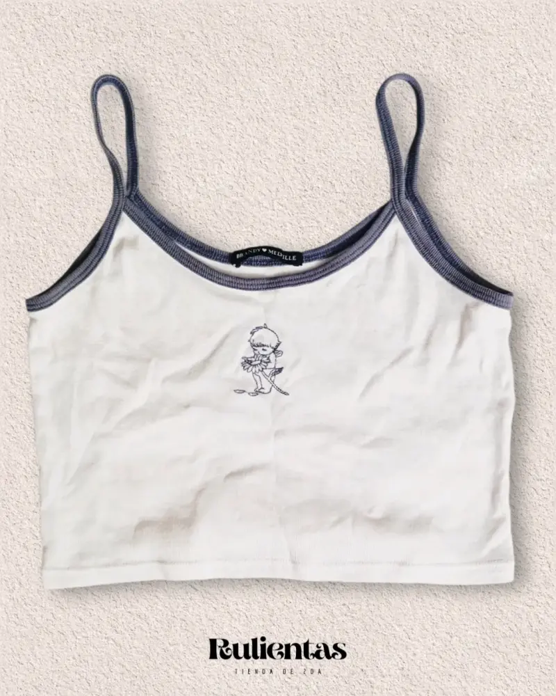 Conjunto de top y jeans Brandy Melville blanco y - 2
