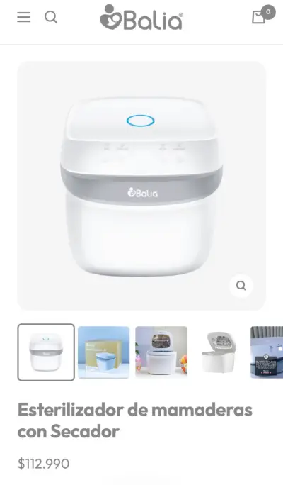Esterilizador de Mamaderas Balia con Secador - miniatura 1