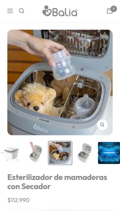 Esterilizador de Mamaderas Balia con Secador - miniatura 2