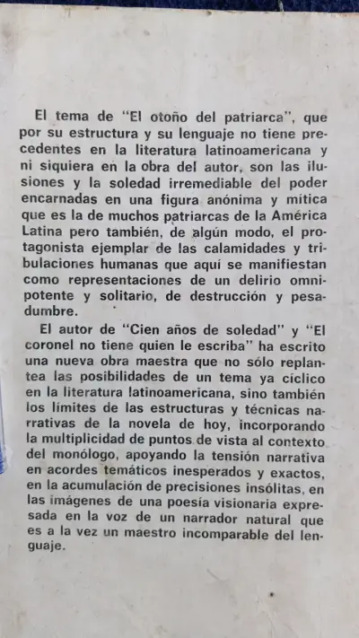 Libro 'El Otoño del Patriarca' de Gabriel García Márquez - miniatura 2