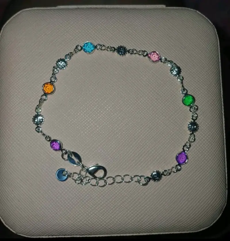 Pulsera de plata 925 con colores - 1