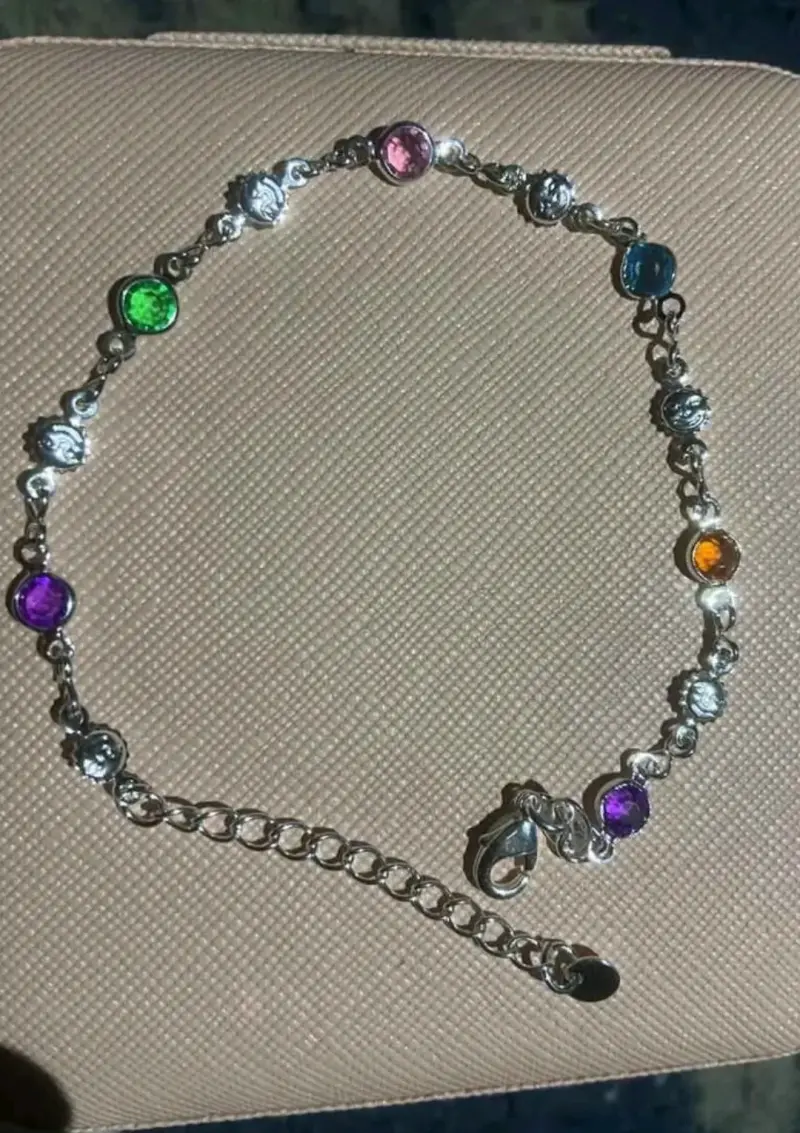 Pulsera de plata 925 con colores - 3