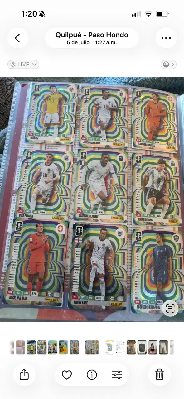 Colección de Tarjetas de Fútbol Panini Edición Limitada - 2