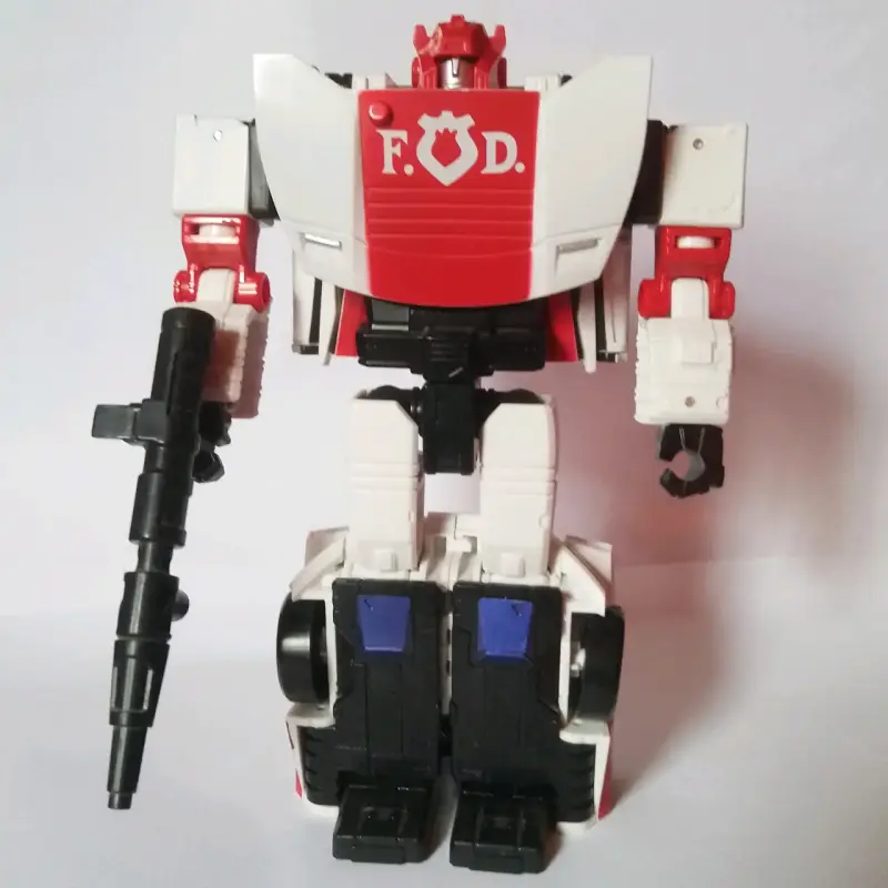 Figura de acción transformable F.O.D. rojo y blanco - 1