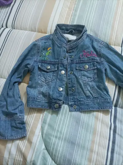 Chaqueta y pantalones de mezclill bordados - miniatura 1