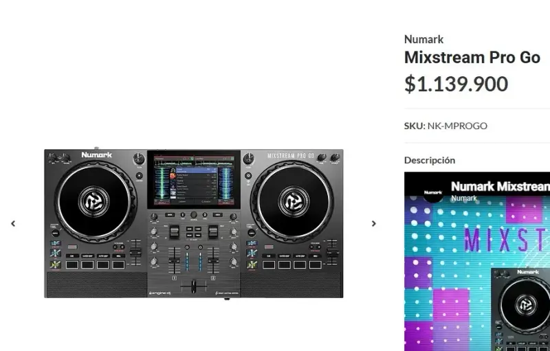 Controlador DJ Numark Mixstream Pro Go