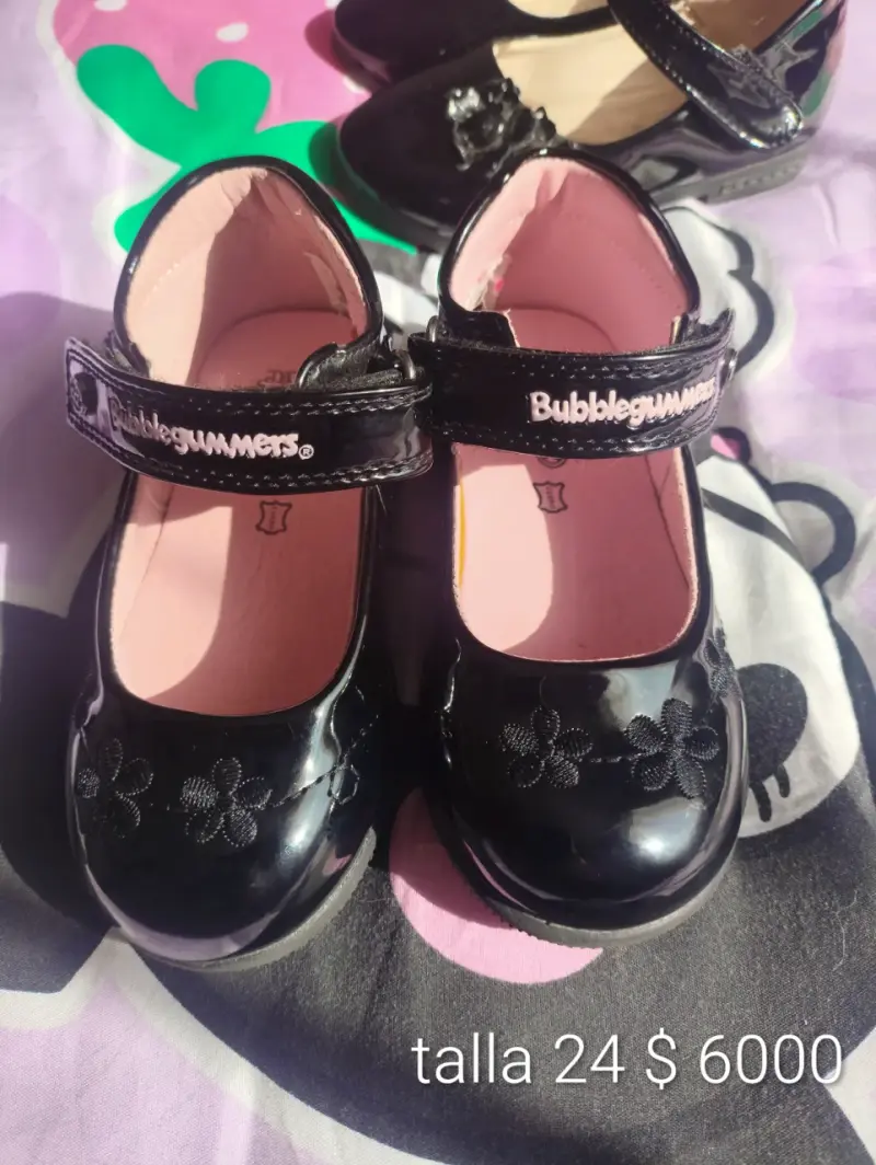 Zapatos Bubblegummers negros para niña talla 26