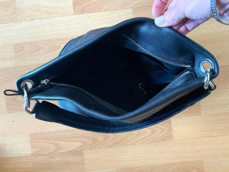 Bolso de cuero negro Longchamp - 2