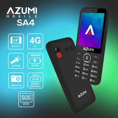 Celular Azumi SA4 con pantalla 2.8 pulgadas y 4G - miniatura 2