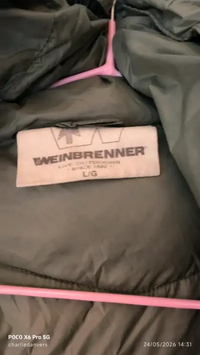 Chaqueta acolchada verde Weinbrenner talla L - miniatura 1