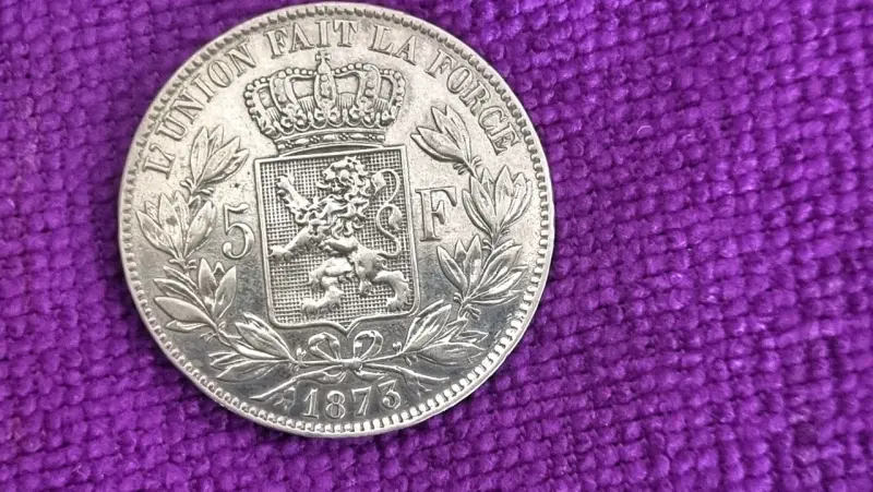 Gran moneda de Plata belga. - 2