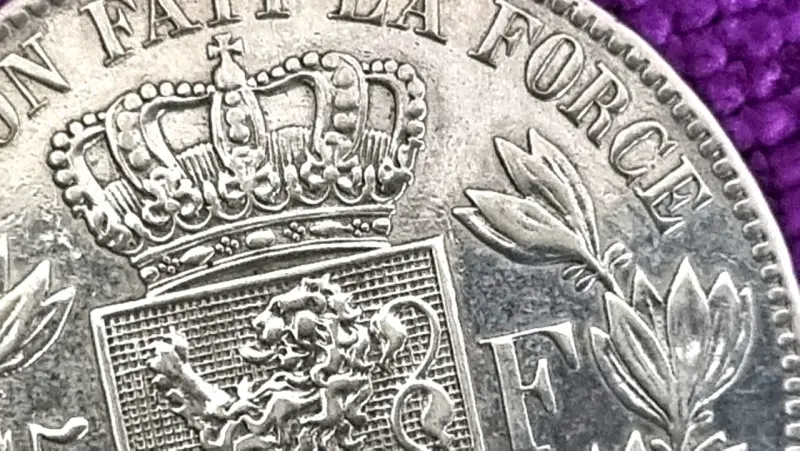 Gran moneda de Plata belga. - 3