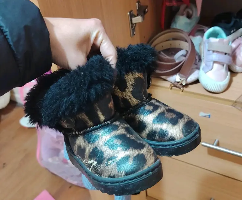 Botines de Leopardo para Niña con Forro de Peluche - 2