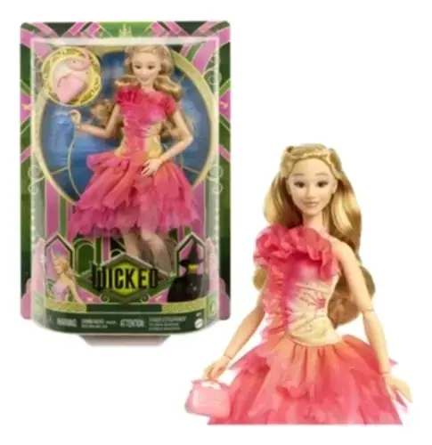 Muñeca de colección Wicked con vestido rosa