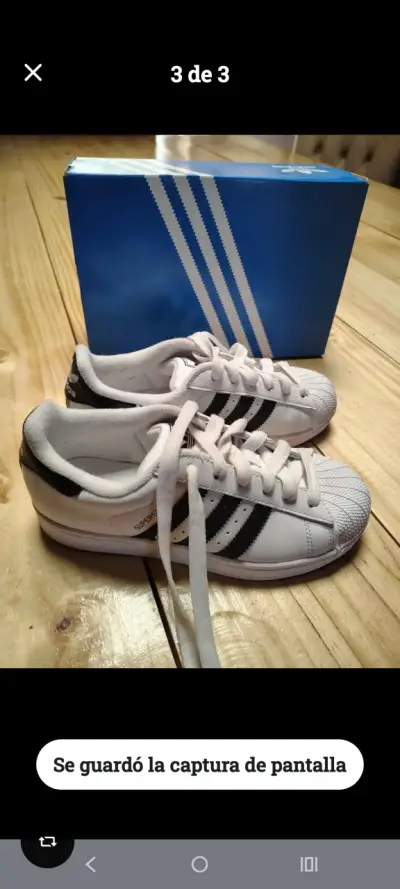 Zapatillas Adidas Superstar Blancas Talla 5 - miniatura 1