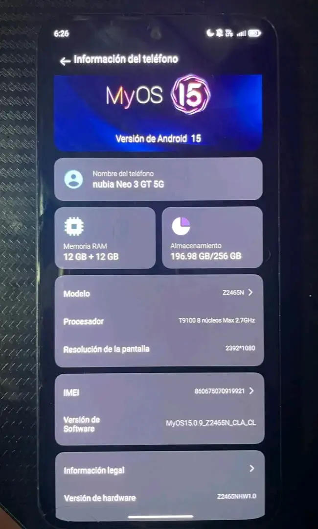 Nubia Neo 3 GT 5G con 256GB - 3