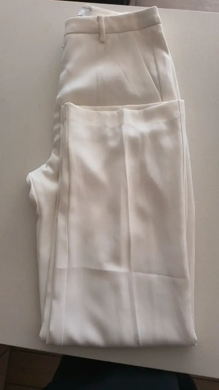 Pantalones de vestir blancos para mujer - 2