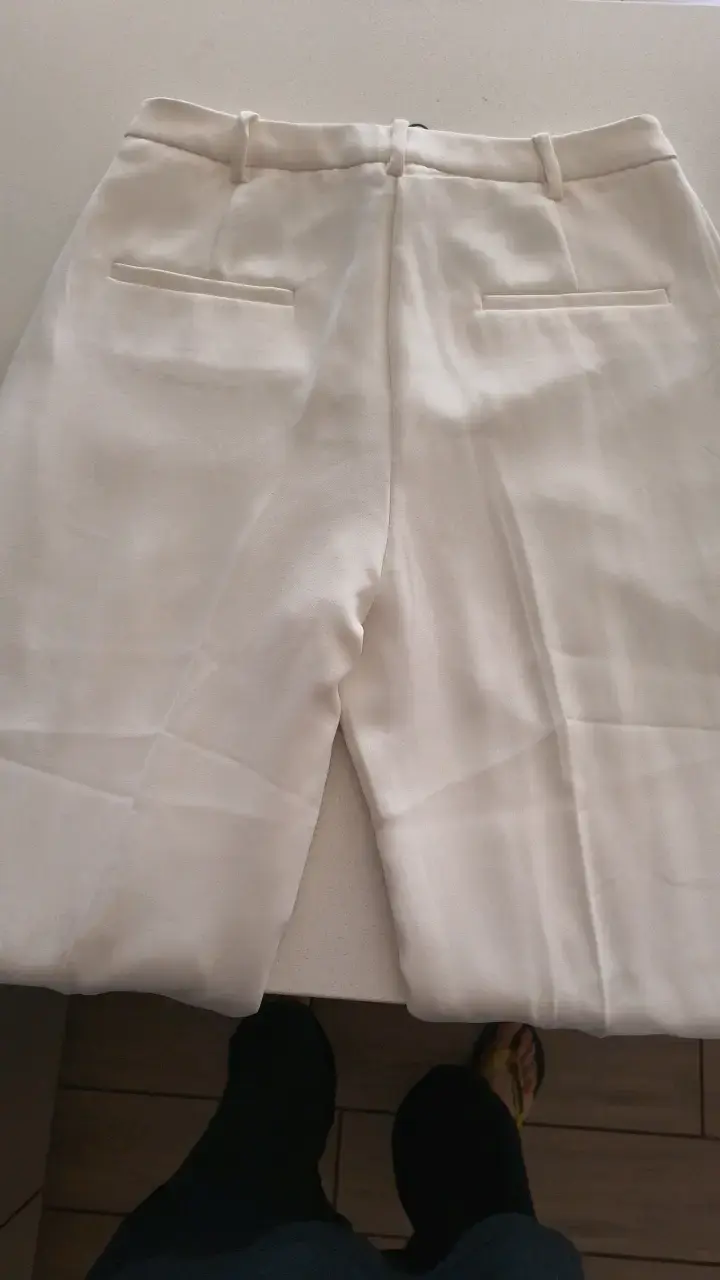 Pantalones de vestir blancos para mujer - 3