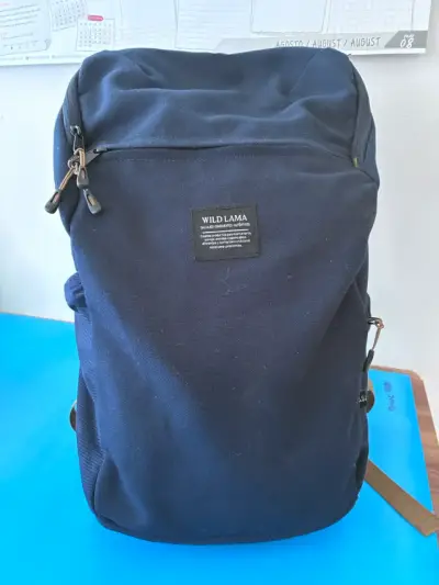 Mochila azul Wild Lama con amplio espacio - miniatura 1