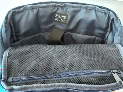 Mochila azul Wild Lama con amplio espacio - miniatura 2