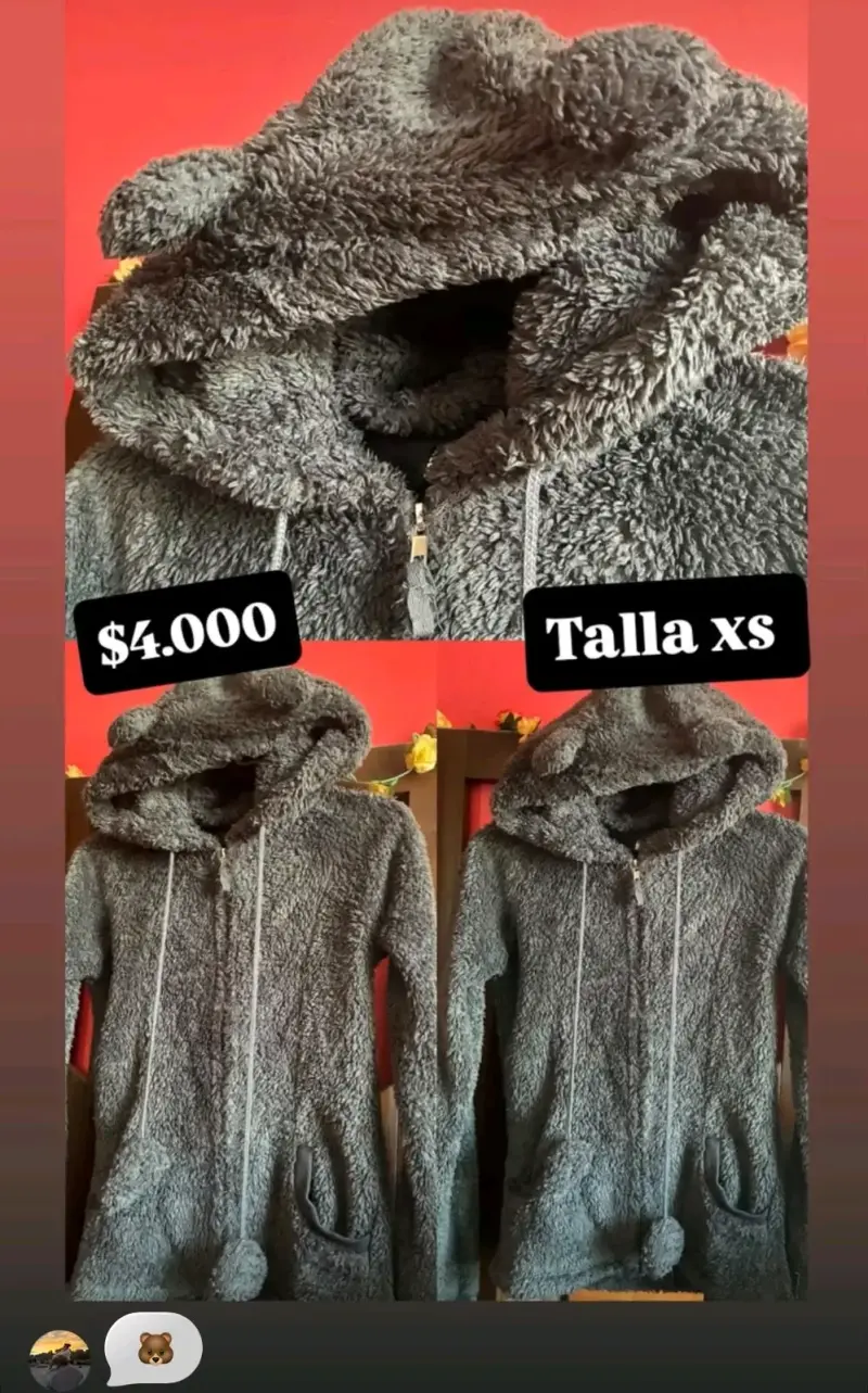 Polerón peludo rosado Aeropostale talla M - 6