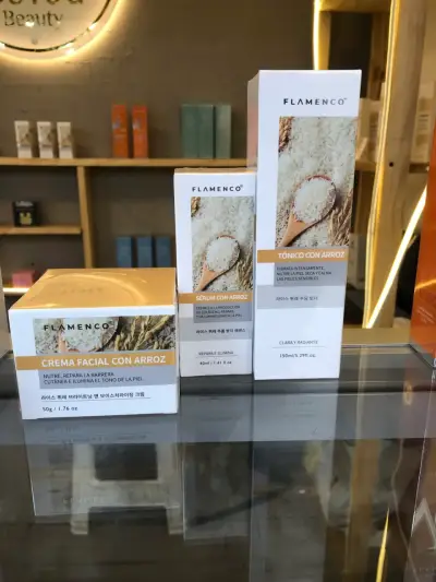 Kit de Cuidado Facial Flamenco con Arroz y Colágeno - miniatura 1