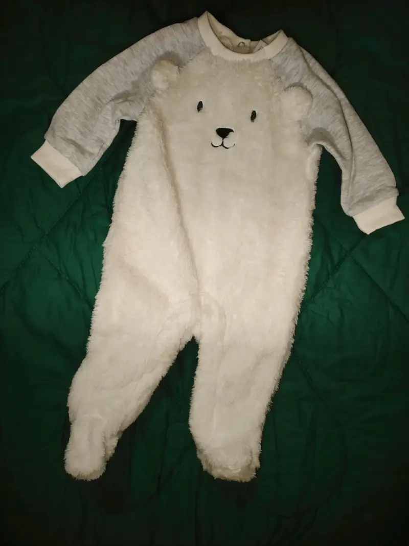 Enterito de bebé polar con diseño de oso - 1