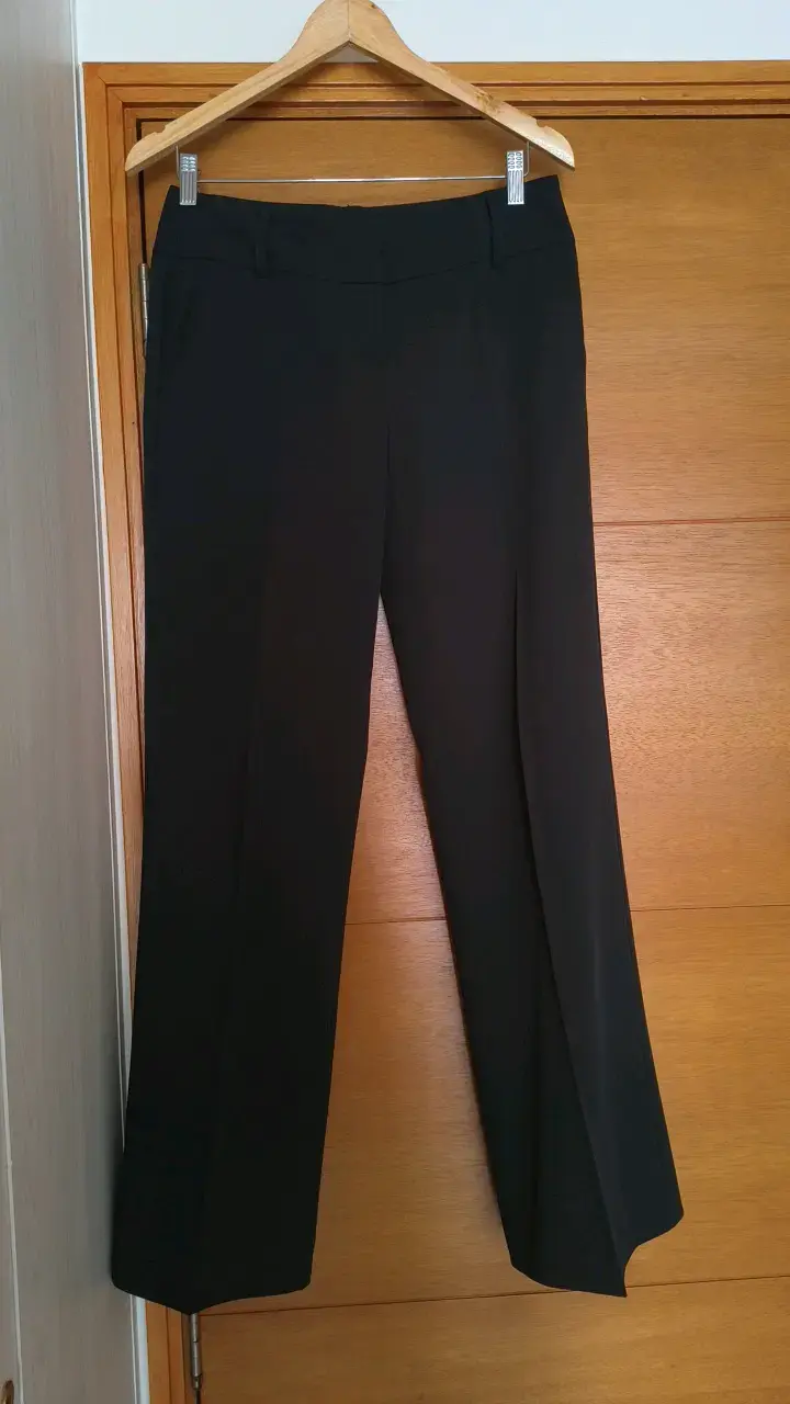 Pantalón de vestir negro para mujer
