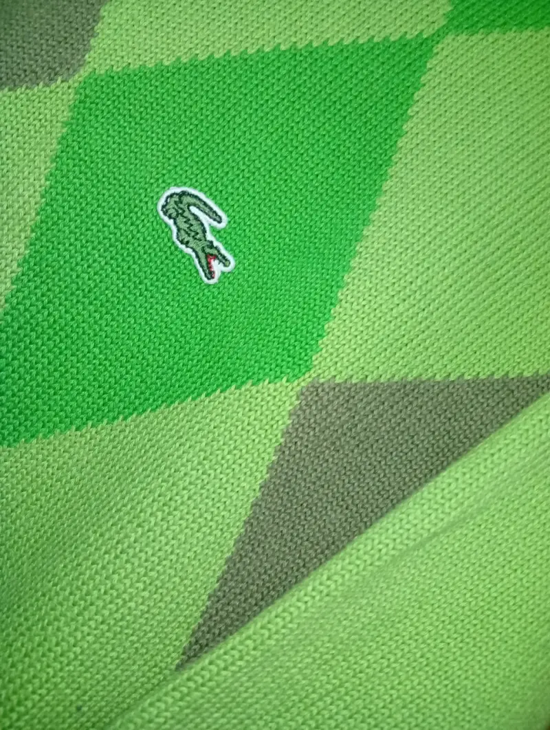Suéter de rombos verde Lacoste para hombre - 2