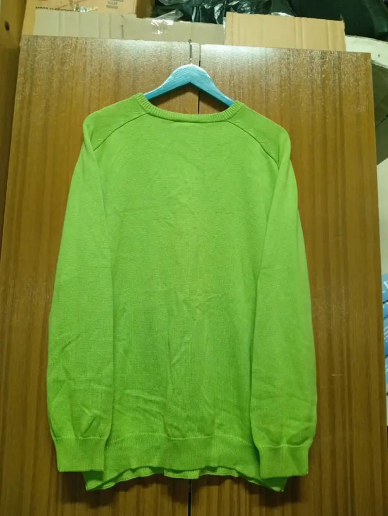 Suéter de rombos verde Lacoste para hombre - 4