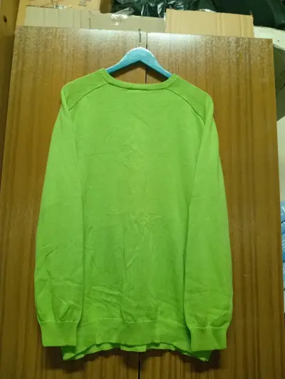 Suéter de rombos verde Lacoste para hombre - miniatura 4