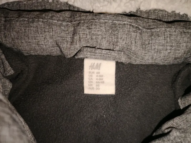 Chaqueta de invierno para bebé H&M gris - 3