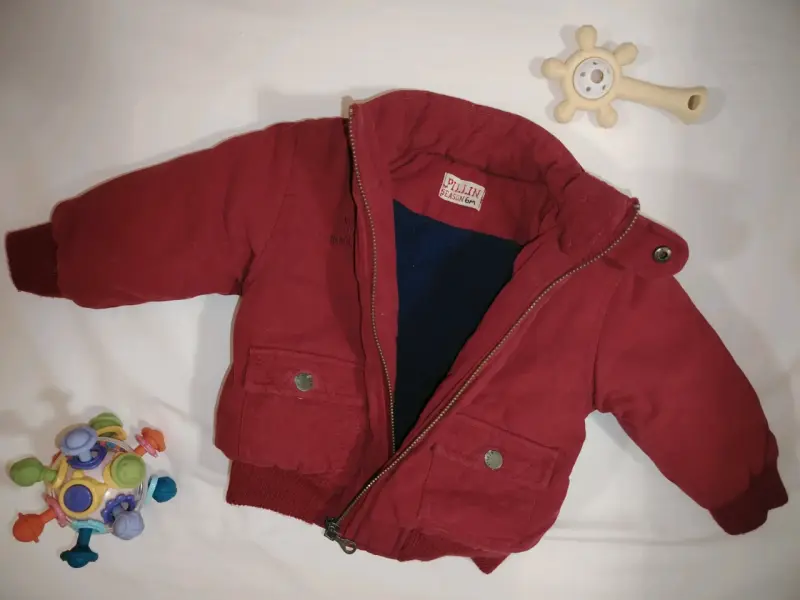 Chaqueta de bebé roja Pillin talla 6M - 1