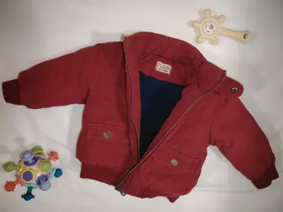 Chaqueta de bebé roja Pillin talla 6M - miniatura 1