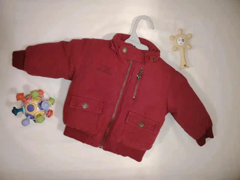 Chaqueta de bebé roja Pillin talla 6M - 2