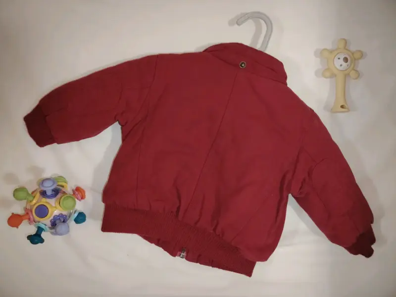 Chaqueta de bebé roja Pillin talla 6M - 3