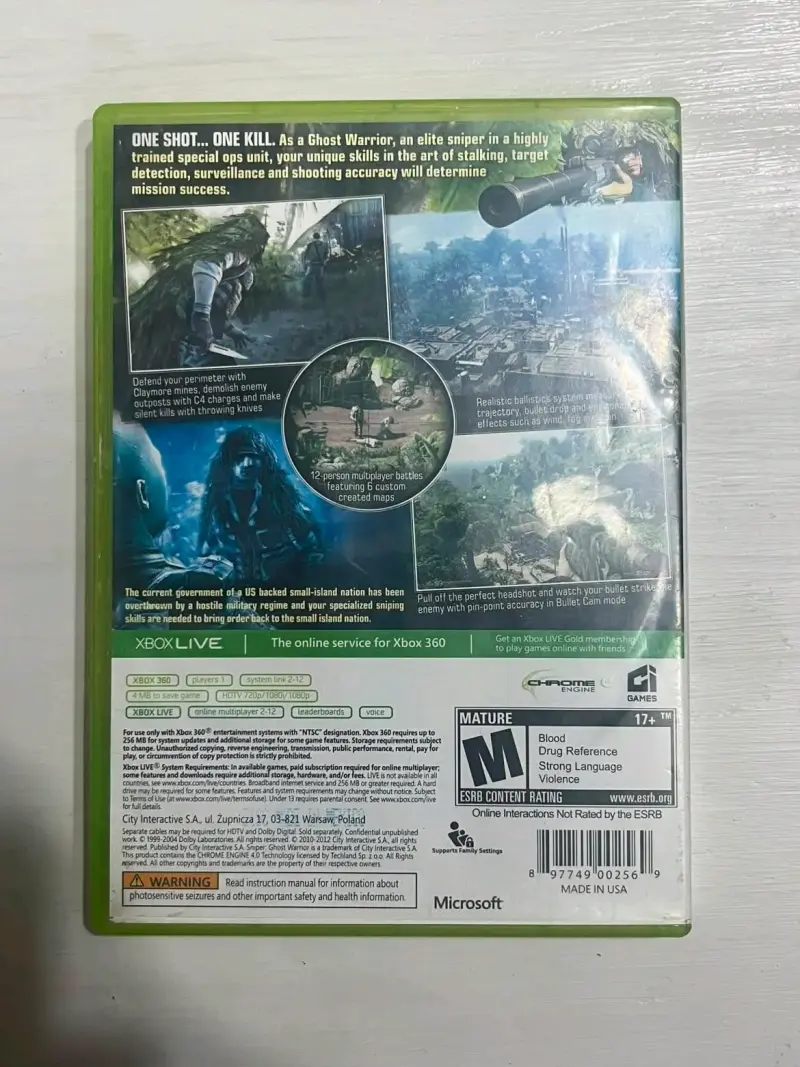 Sniper Ghost Warrior Platinum Hits para xbox 360 - 2