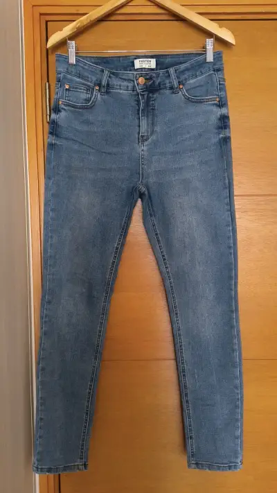 Jeans azul clásico Foster para mujer - miniatura 1