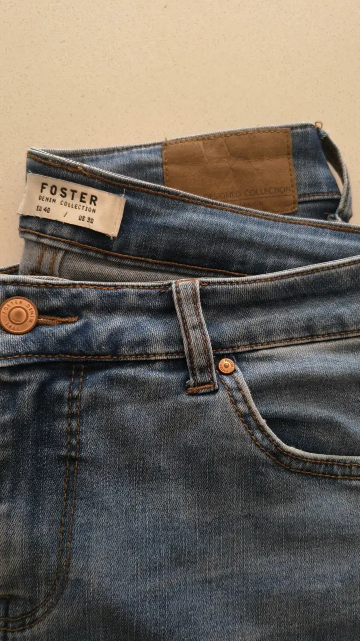 Jeans azul clásico Foster para mujer - 4