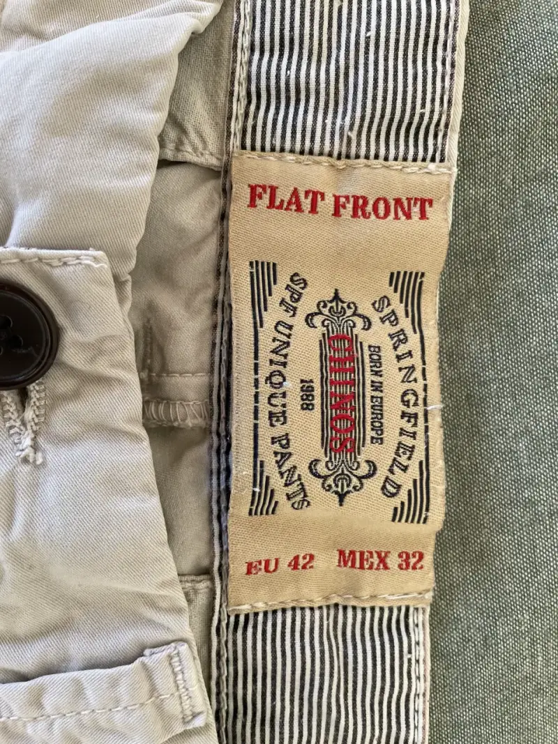 Pantalones beige casuales para hombre - 5