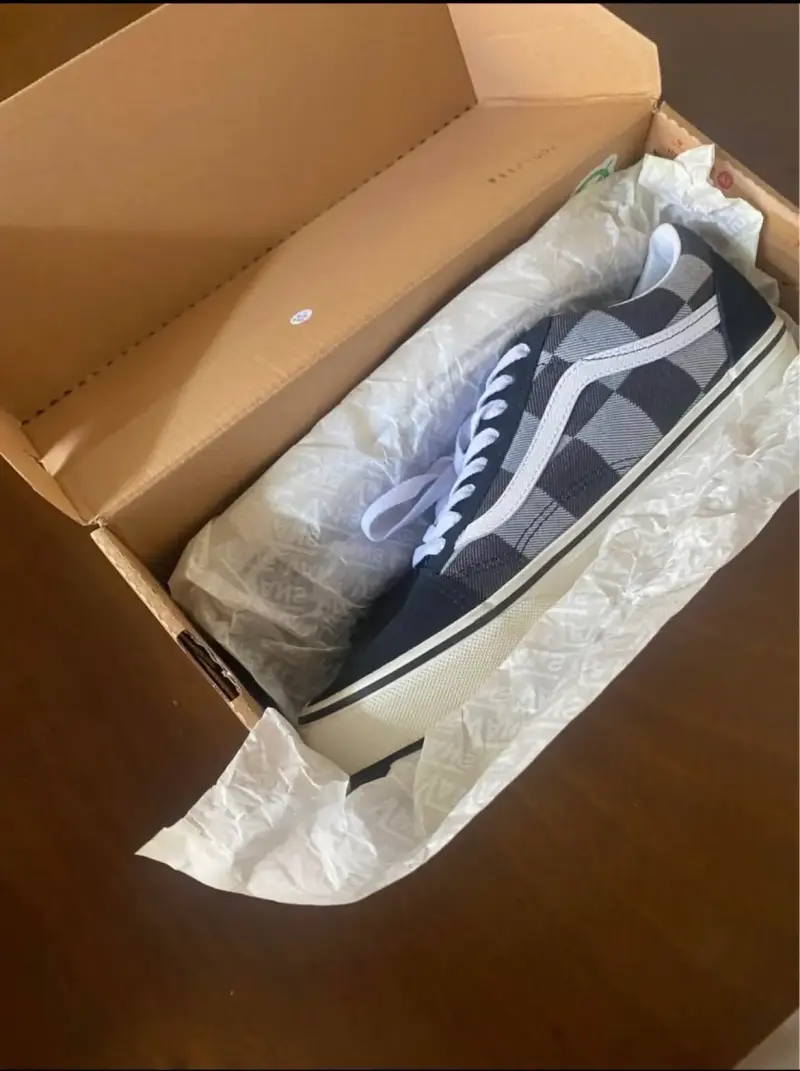 Zapatillas Vans Old Skool Checkerboard Negro - 2