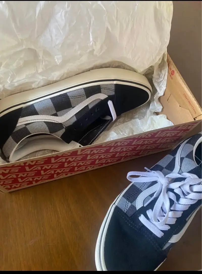 Zapatillas Vans Old Skool Checkerboard Negro - 3
