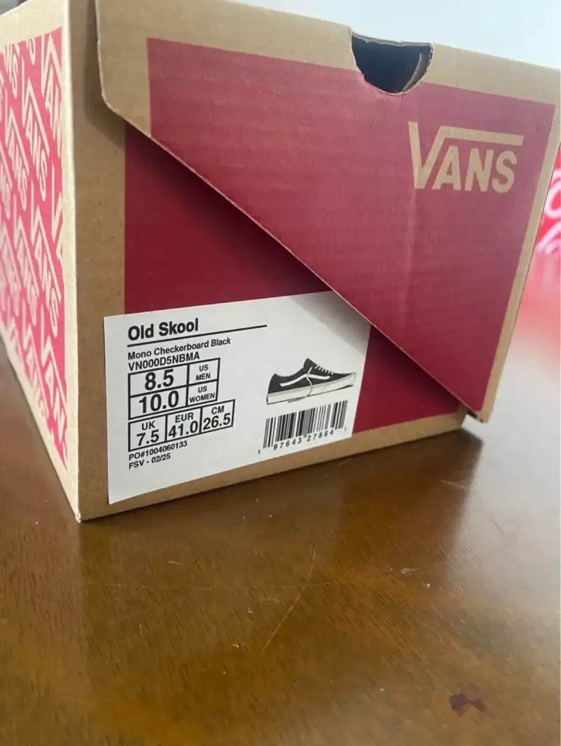 Zapatillas Vans Old Skool Checkerboard Negro - 4