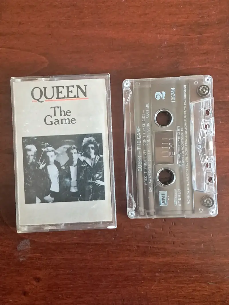 Cassette de música Queen The Game vintage - 1