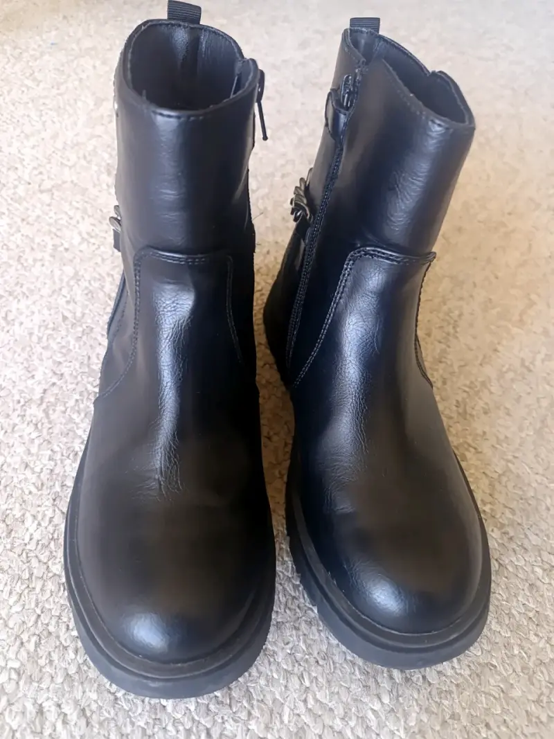 Botines de cuero negro Colloky talla 36 - 1