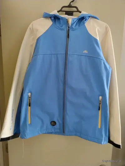Chaqueta deportiva azul Ellesse con capucha - miniatura 1