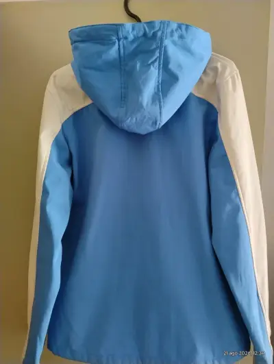 Chaqueta deportiva azul Ellesse con capucha - miniatura 2